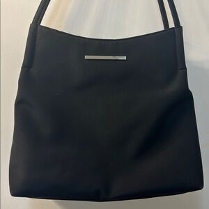 ESPRIT Vintage Black Nylon Shoulder Bag